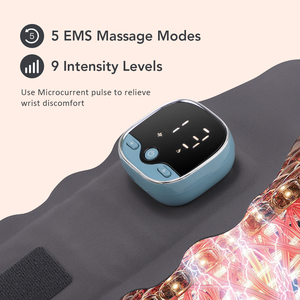 Fascia Massaggiante Elettrica Riscaldata a Microcorrente Senza Fili per <span class=keywords><strong>Polso</strong></span>, Supporto per Riabilitazione e Fisioterapia, Uso Estivo 5 - Product Image 3