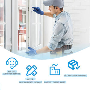 PDP Triple Vitrage Fenêtres <span class=keywords><strong>Ventilation</strong></span> Top Hung Fenêtre Manivelle pour Villa Maison - Product Image 6