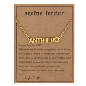 Collar de Acero Inoxidable Estilo Punk 1989 Rep Lover Taylor, Collar Fearless Evermore <span class=keywords><strong>Antihero</strong></span> Reputation Swiftie Taylor - Product Image 3