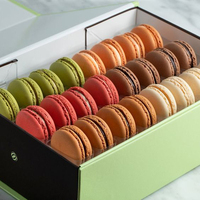 Grand coffret cadeau de macarons, coffret cadeau de macarons pour anniversaire, emballage de cupcakes avec séparateurs, boîtes cadeaux sucrées de luxe
