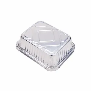 Cooking Tray For Food Takeaway Aluminium Foil Wholesale Full Curl Small Size 300ml Container Food Package Aluminum Ningbo Accept