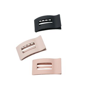 Pinzas de Pelo de Silicona Suave de 9.5cm, Diseño Rectangular Hueco, Tipo Pico de Pato, Peine, Horquilla, Pinza de Tiburón, Accesorio para el Cabello - Product Image 6