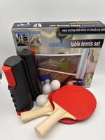 Raquette de tennis de table professionnelles de ping-pong, ensemble de 2 roulettes, sac de transport à filet rétractable, raquette pour 4 joueurs, bon marché
