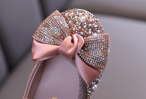Nuove <span class=keywords><strong>Scarpe</strong></span> per Bambini con Strass e Fiocco, <span class=keywords><strong>Scarpe</strong></span> da Principessa per Feste e Danza, Ballerine per Studentesse, <span class=keywords><strong>Scarpe</strong></span> da Spettacolo per Bambini - Product Image 5
