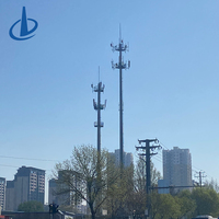 Prix de gros Tour d'antenne de réseau mobile 5G 4G LTE 30M 40M 50M en acier galvanisé à 4 pieds, structure treillis, haute stabilité