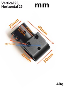 Train d'atterrissage pour drone <span class=keywords><strong>SkyView</strong></span> en alliage d'aluminium, bras en T 16/20/25/30/40mm, tube en carbone fixe et droit - Product Image 3