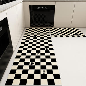 Vente en gros de <span class=keywords><strong>tapis</strong></span> de cuisine style américain en 2 pièces, doux, lavable, coussiné, <span class=keywords><strong>tapis</strong></span> de boue de diatomée, motifs classiques pour être <span class=keywords><strong>debout</strong></span> - Product Image 1