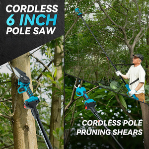 Elétrica Pólo Sem Fio Tesouras De Poda Alcance Telescópio Secateurs & Poda Tesoura para Árvore Aparar Bateria Pólo Pruner - Product Image 3