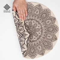Vente directe d'usine, sets de table en coton imprimé avec polyester pour table à manger, sets de table imprimés en coton