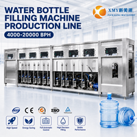 Machine de remplissage d'eau minérale de Petite ligne de production entièrement automatique de machine de remplissage de bouteilles d'eau de 5 gallons