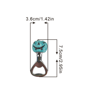 Halloween Blue Pumpkin Head Beer Opener 3.6x7.5cm Zinc Alloy Bottle Opener For Party Supplies - Product Image 3