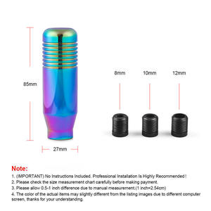 Poignée de changement de vitesse automatique en alliage d'aluminium de 8,5 cm, mini levier de course universel pour la modification de voiture - Product Image 4