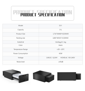Ngăn Kéo Nhỏ 30L Tủ Lạnh Xe Hơi DC 12V 24V Tiện Lợi Tủ Đông Tủ Đông Tủ Lạnh Xe Hơi Nhỏ Màu Đen - Product Image 6