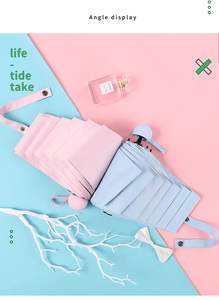 Logotipo personalizado impreso de alta calidad de doble capa Mini UV cápsula paraguas 6K diseño moderno viento alto paraguas plegable adultos viaje - Product Image 5