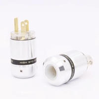 Europäischer amerikanischer Standard-HiFi-Audio-Stecker Gold-Rhodium-beschichtet für Mobiltelefone Verwenden Sie den OTP-Aluminiumschalen-Netzteil adapter