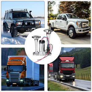 Bocina Universal de doble tubo de 12V/24V, bocina de aire de Control electrónico para coche, furgoneta, camión, motocicleta, bocina - Product Image 5