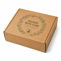 Boîte d'emballage en carton ondulé personnalisée avec logo imprimé, emballage plat, boîte en carton découpée, boîte à expédition en kraft pliable