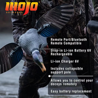 MOJO Outdoors KING Leurre de chasse au canard durable et convivial avec mouvement volant et ailes rotatives pour la chasse