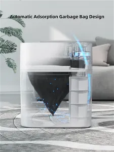 JOYBOS Automatic Bagging Sensor Trash Can 14L Home Toilet Kitchen Bathroom Smart Trash Can Sensor Dustbin Smart Home