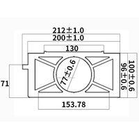 Perfil de Extrusión de Aluminio Industrial para Máquina de Corte Láser, Viga de Aluminio CNC