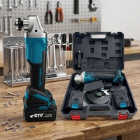 Meuleuse d'angle sans fil industrielle haute puissance à batterie lithium 12 000 tr/min, portable, pour polissage et découpe, 4,0 Ah