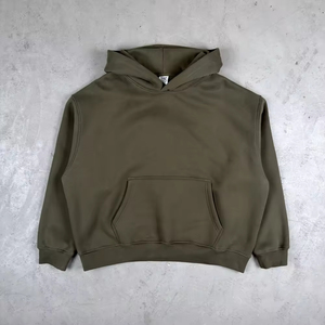 Puff Printing Heavyweight American Streetwear 100% Cotton Oversized <b>Men's</b> Hoodies Sweatshirts - Product Image 1
