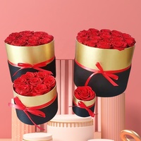 Rose éternelle en or, fleurs préservées, coffret cadeau, décoration de mariage, rose infinie, fleur éternelle, best-seller