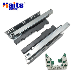 Slide open drawer paper box soft close and push to open slides concealed drawer slide