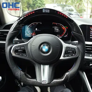 Customized Car Accessories Fit for bmw g20 steering wheel 3 series M340i LED Performance Carbon Fiber Steering Wheel OHC MOTORS