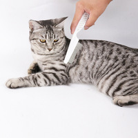 Peigne anti-puces en acier inoxydable pour chien et chat
