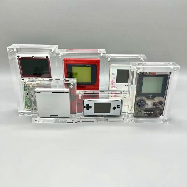 Retro Video Game showcase Stand Cartridge Acrylic Trading Card Retro Handheld Game Tcg Display Case