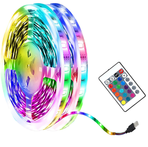 سلسلة أضواء زينة داخلية وخارجية Ws2811 <span class=keywords><strong>RGB</strong></span> مع تحكم عبر التطبيق، إضاءة <span class=keywords><strong>LED</strong></span> نحاسية للكريسماس - Product Image 1