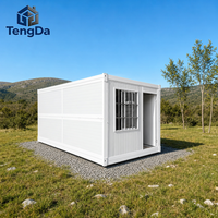 Maisons conteneurs préfabriquées modernes portables à installation facile, maisons conteneurs pliables modernes de petite taille pour usage commercial