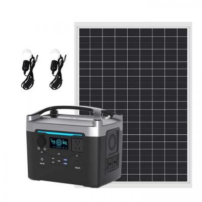 Portable Outdoor Power Station 600W with High Capacity Lithium Battery, Solar Charging, and Multiple Outputs for Camping