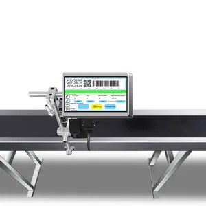 Totalmente automático Inkjet impressora dupla cabeça de impressão do fabricante Guangzhou com 600dpi resolução para a máquina de marcação pano