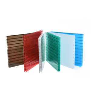 Sewage plant equipment protection shed polycarbonate plate plant polycarbonate roofing skylight polycarbonate hollow sheet 8mm 1