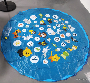 Tapis de jeu aquatique gonflable pour bébé en PVC de <span class=keywords><strong>68</strong></span> pouces, tapis de pulvérisation d'eau pour enfants, tapis de jeu aquatique de 170 cm - Product Image 3