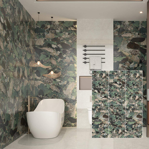 Foshan Carreaux En <span class=keywords><strong>Gros</strong></span> De Sol Pour Maison Room 900 X1800 Big Slab Azulejos con aspecto de mármol verde para pared y suelo de baño - Product Image 1
