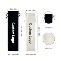 Boîte cadeau personnalisée, pailles en acier inoxydable 304 de qualité alimentaire, pailles réutilisables en métal, ensemble de pailles à boire avec brosse de nettoyage et pochette
