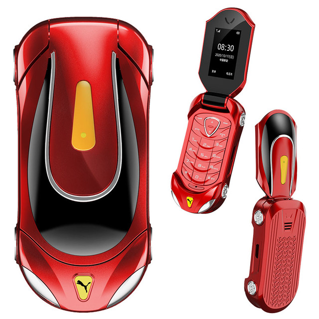 Cheapest Factory HiDON 1.08inch Mobile Phone Mini Car-shaped Smart Phone Handheld PDA Terminal Phone for Kids and the Old