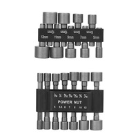 Ensemble polyvalent de 14 et 9 manchons de tournevis pneumatiques à manche de perceuse électrique hexagonale interne non magnétique