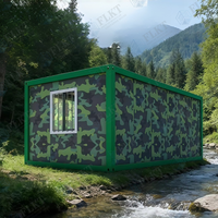 Unité de conteneur plat préfabriqué ignifuge et isolé FLKT, maison modulaire habitable en conteneur maritime