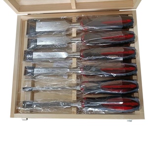 DIY Tools Full Length Shaft 6pc 60CRV Wood <strong>Chisel</strong> Set <strong>with</strong> Blades Through <strong>Handles</strong> - Product Image 1