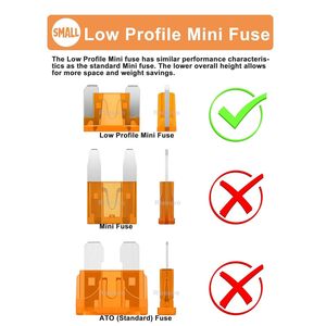 Riseuvo – ensemble de fusibles à lame à profil bas, 140 pièces, fusibles automobiles avec clips 2APM à 35APM, codés par couleur pour une identification facile - Product Image 4