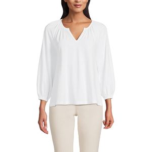 Blusa Ligera de Punto para Mujer FOXA, Manga 3/4, Cuello Redondo, Informal, Transpirable, para Uso Diario - Product Image 1