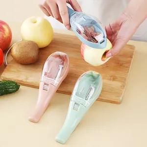 <b>Vegetables</b> Peeler with Container Multifunctional Potato <b>Cutter</b> Slicer Paring Knife with Storage Case Kitchen Tool Gadget - Product Image 5
