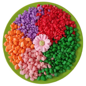 Ciottoli Colorati, Utilizzati per Acquari e Decorazione di Vasi, Pavimentazione per Piante, Rosso, Giallo, Blu, Verde - Product Image 6