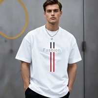 T-shirt en coton délavé vintage 230GSM pour homme, coupe oversize, impression personnalisée, style streetwear rétro
