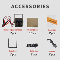 Vente en gros d'usine, bonne qualité, 80W, 210 chansons, appelant électronique pour canards, sons d'oiseaux, MP3, voix de chasse avec minuterie