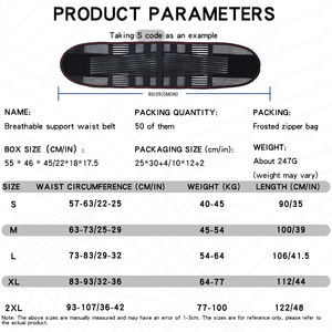 मजबूत कमर संपीड़न के लिए दोहरी संपीड़न के साथ और स्थिर लंबर समर्थन बेल्ट. - Product Image 5